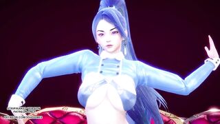 MMD SUNMI - Heart Burn Kaisa Sexy Kpop Dance League Of Legends KDA Uncensored Hentai R18