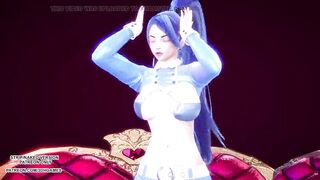 MMD SUNMI - Heart Burn Kaisa Sexy Kpop Dance League Of Legends KDA Uncensored Hentai R18