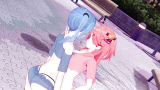 【KKS／MMD】"Trouble Maker" さくらみこ 星街すいせい【Hololive ホロライブ】