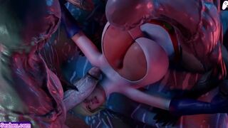 (4K) Women with big powerful boobs crave long cocks inside their pussy | 3D Hentai Animations | P85