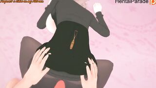 Rubbing Dick on Lily's Ass in Pantyhose Spy Classroom Hentai Uncensored