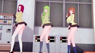 【KKS／MMD】"Brave Girls - Chi Mat Ba Ram" 紅月カレン C.C. シャーリー【コードギアス】