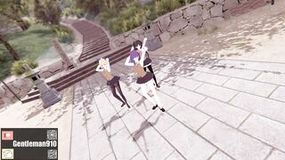 【KKS／MMD】ヴァンパイア セイバー 間桐桜 遠坂凛【Fate staynight】