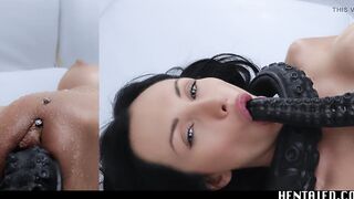 Real Life Hentai - Sasha Rose gets fucked creampied and covered in cum