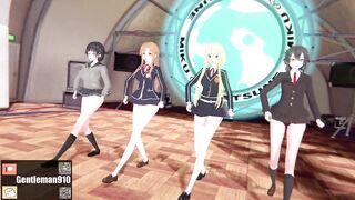 【KKS／MMD】Brown Eyed Girls - Abracadabra アスナ 桐ヶ谷直葉 アリス 朝田詩乃【SAO】