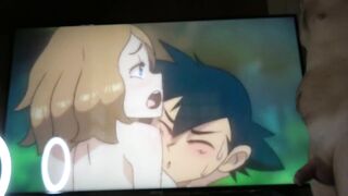 AneKoi Japanese Anime Hentai Uncensored Ash Fucked Serena By Seeadraa Try Not To Cum Ep 26