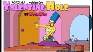 The Simpsons - Marge Fucked on valentines Comic Porn Parody