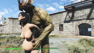 Huge Orc Roughly Fucked Brunette | PC Game, Fallout Porno