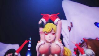 Mmd R18 Frost Bite Ruby Yang Weiss Bikini Santa Outfit Rwby