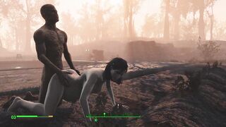 Ghoul got Pregnant. Half-zombie Gently Fuck a Woman from behind | Fallout 4 Sex