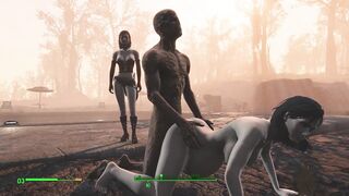 Ghoul got Pregnant. Half-zombie Gently Fuck a Woman from behind | Fallout 4 Sex