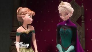 Princess Anna and Lesbian Sex with a Big-breasted Woman | Disney Princess