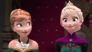 Princess Anna and Lesbian Sex with a Big-breasted Woman | Disney Princess