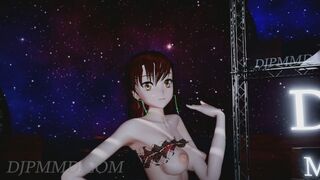 MMD R18 Misaka Ver5.6 - twice - I can't Stop me Beach Stage 1296