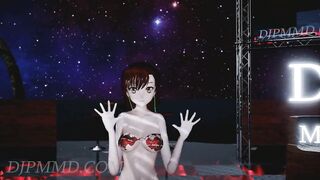 MMD R18 Misaka Ver5.6 - twice - I can't Stop me Beach Stage 1296