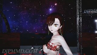 MMD R18 Misaka Ver5.6 - twice - I can't Stop me Beach Stage 1296