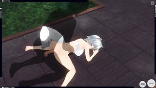 3D HENTAI Fucked Neko Girl in the Garden