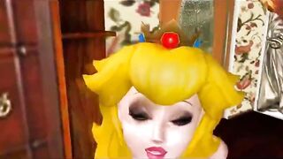 Princess Peach futanari fast titjob (Nintendo)