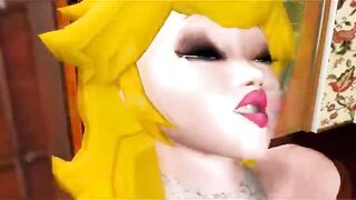 Princess Peach futanari fast titjob (Nintendo)