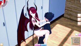 Hot Demonic Succubus Takes Huge Load