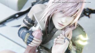 Lightning Returns with a Handjob Facial