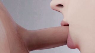 Blowjob and fuck between tits in the coolest (Animation 3D )