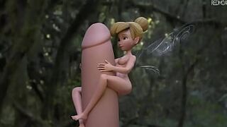 Tinker Bell Enjoys A Huge Cock (3D Animation)