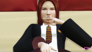 Ginevra Weasley calls her friends for a hot interracial gangbang