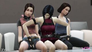 [TRAILER] Resident evil - Lesbian Parody - Ada Wong, Jill Valentine and Claire Redfield