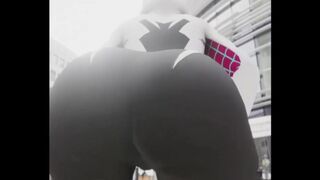 The cute ass super hero spider woman