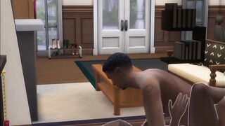 SIMS 4 - EBONY BBW GETS PUSSY ATE AND FUCKED SENSUALLY