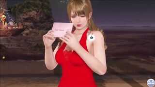 Dead or Alive Xtreme Venus Vacation Monica Valentine's Day Pose Cards Fanservice Appreciation