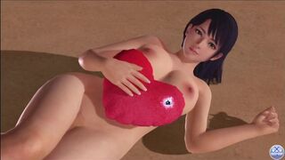 Dead or Alive Xtreme Venus Vacation Lobelia Valentine's Day Heart Cushion Pose Nude Mod Fanservice A