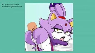 Blaze the Cat - Anal Sex POV [Sonic Porn]