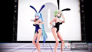 mmd r18 Gumi And Miku 3d hentai they love ahegao while cumming