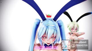 mmd r18 Gumi And Miku 3d hentai they love ahegao while cumming