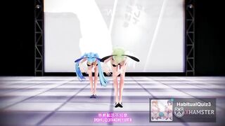 mmd r18 Gumi And Miku 3d hentai they love ahegao while cumming