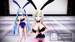 mmd r18 Gumi And Miku 3d hentai they love ahegao while cumming