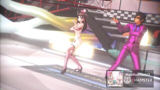 MMD r18 PiNK CAT After Sex Show 3d hentai