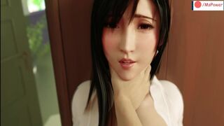 Final Fantasy Tifa Giving A Nice Tit Job | MsPower