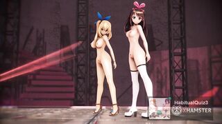 mmd r18 Kizuna AI & Mirai Akari Conqueror and Sex Party 3d hentai