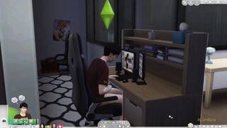 The Sims Ep.1 Step sister fucks little nerd step brother and gets pregnant