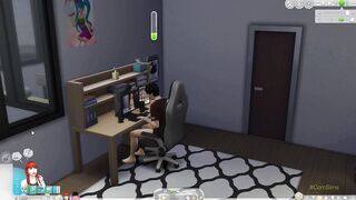 The Sims Ep.1 Step sister fucks little nerd step brother and gets pregnant