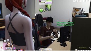 The Sims Ep.1 Step sister fucks little nerd step brother and gets pregnant