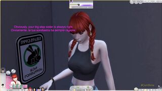 The Sims Ep.1 Step sister fucks little nerd step brother and gets pregnant