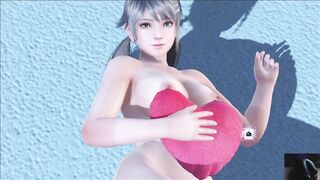 Dead or Alive Xtreme Venus Vacation Amy Valentine's Day Heart Cushion Pose Nude Mod Fanservice Appre