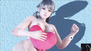 Dead or Alive Xtreme Venus Vacation Amy Valentine's Day Heart Cushion Pose Nude Mod Fanservice Appre