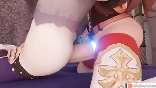 Amber inflates Lisa's Belly with Cum (with sound) 3d animation hentai Genshin Impact | MakimaOrders