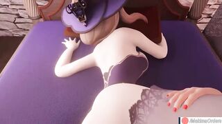 Amber inflates Lisa's Belly with Cum (with sound) 3d animation hentai Genshin Impact | MakimaOrders