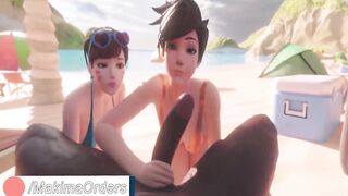 Tracer And D.Va at The Beach | MakimaOrders